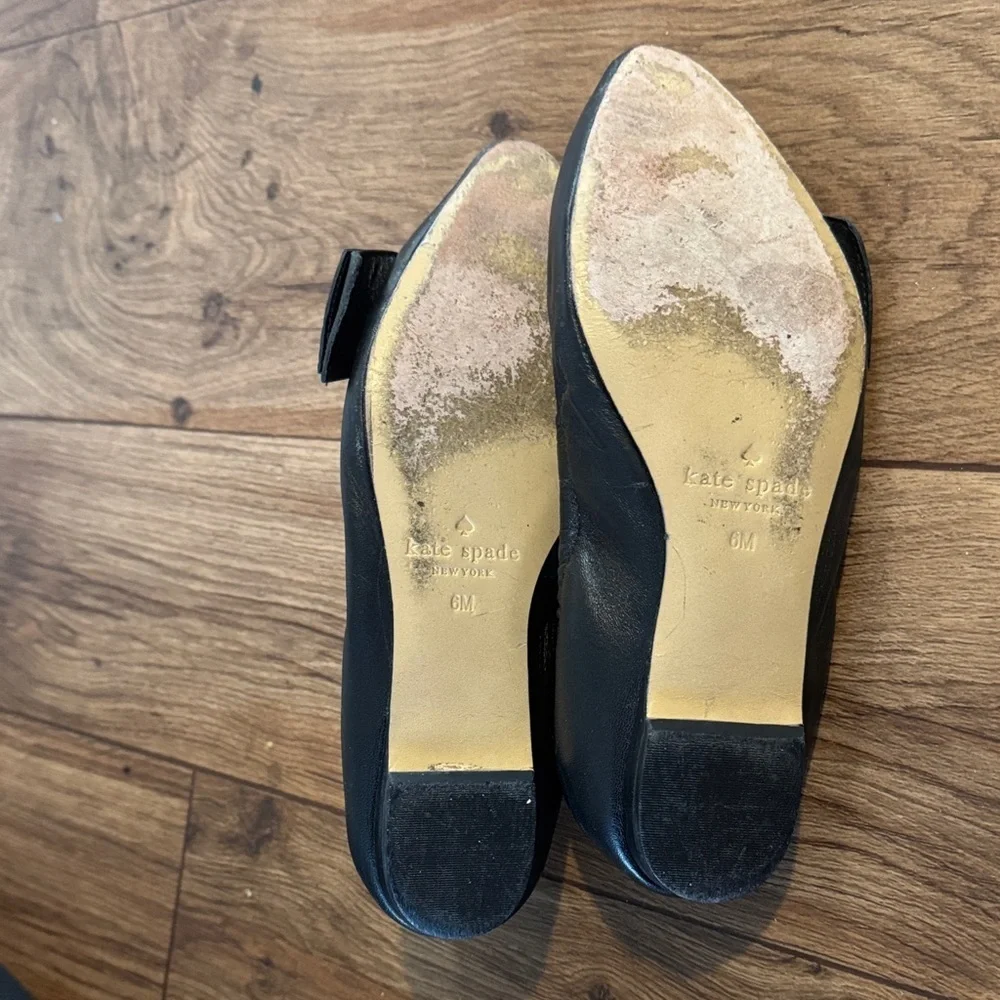 Kate Spade Black Bow Flats
